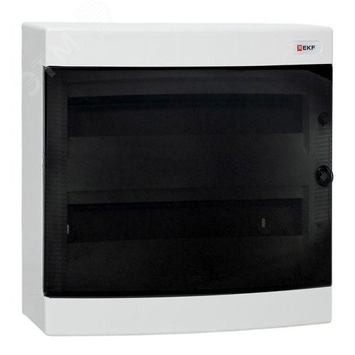 Щит распределительный навесной Unix прозрачная дверь 2х18 модулей IP41 EKF PROxima - фото 1