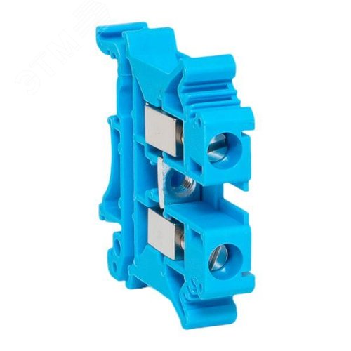 Клемма проходная винтовая UT 6 мм2 синяя EKF - фото 2