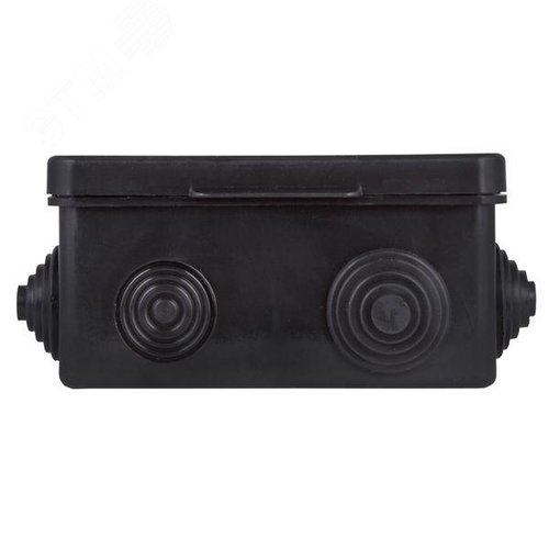 Коробка распределительная КМР-030-014 с крышкой (100х100х50), 8 мембр. вводов чёрная IP54 розн. стикер EKF - фото 2