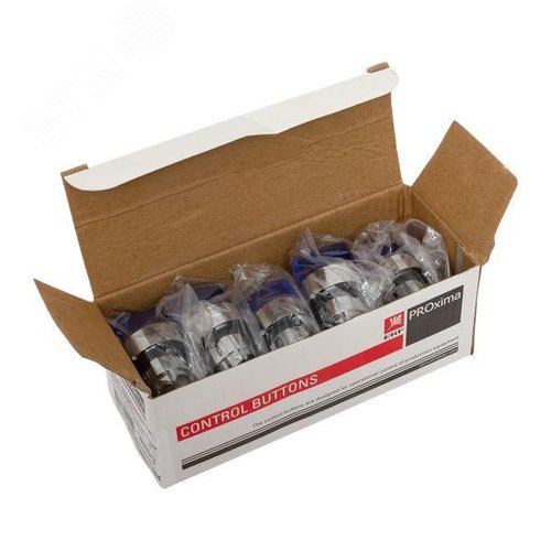 Механизм переключателя исполнительный ХB4 синий на 2 положения с фиксацией без подсветки с короткой ручкой PROxima - фото 10