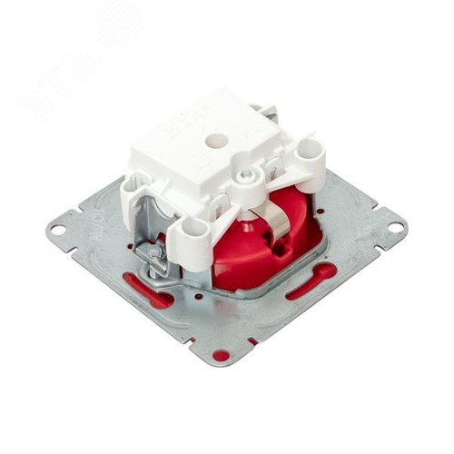 Эпика Механизм розетки 16А с заземлением со шторками красный EKF - фото 9