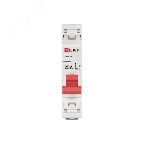 Выключатель нагрузки (ВН) однополюсный 1P 25А ВН-63N S63125 PROXIMA EKF - фото 4