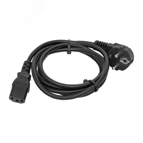 Изображение товара Кабель питания TERACOM для PDU C13 - CEE 7/7 (Schuko) сеч. 3x1.5мм2 250В 10A длина 3.0 м (шт)