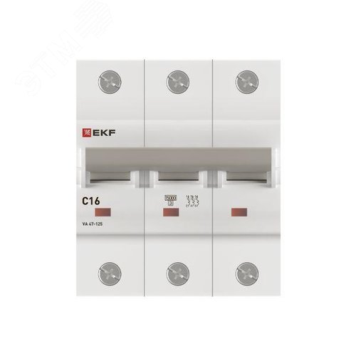 Выключатель автоматический ВА 47-125 3P 16А (C) 15кА PROXIMA - фото 4