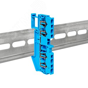 Клемма пружинная ST 2.5 мм2 4 вывода синяя EKF - фото 4