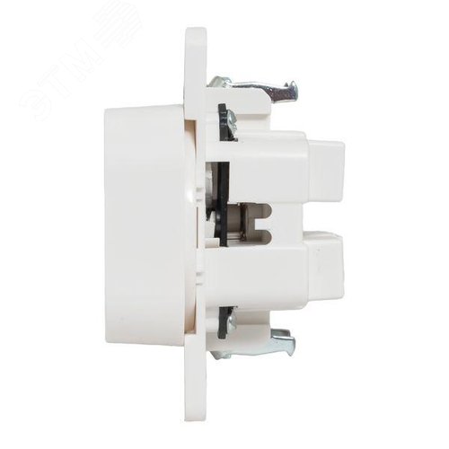 Стокгольм Механизм Розетки 2-местной б/з 10А белый с защ. штор. - фото 6