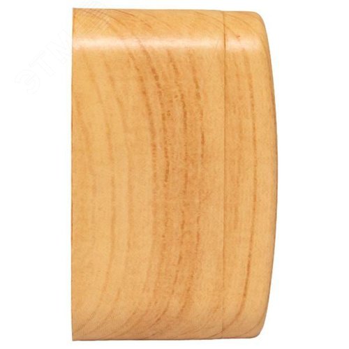 Розетка 1-местная ОП Минск 10А без заземления светлое дерево - фото 3