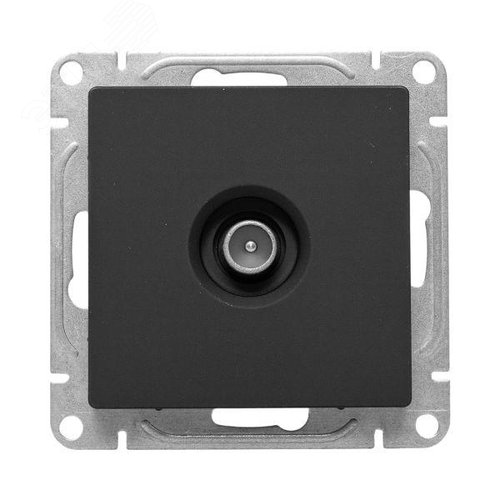 Эпика Механизм розетки TV проходная черный EKF - фото 2