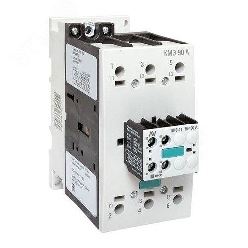 Изображение товара Комплект КМЭ 90А 400В АС с дополнительными контактами 1НО+1НЗ EKF AVERES (шт)