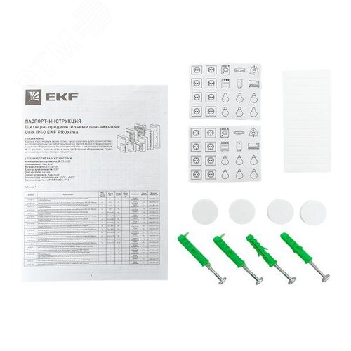 Щит распределительный навесной Unix прозрачная дверь 1х24 модулей IP41 EKF PROxima - фото 13