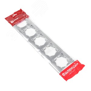 Валенсия Рамка 5-местная сталь - фото 3