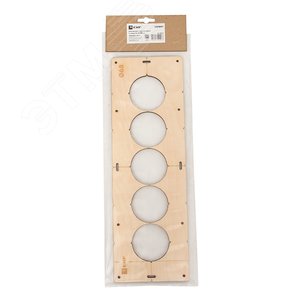 Шаблон для подрозетников c 5 отв. диам. 68 мм Expert - фото 2