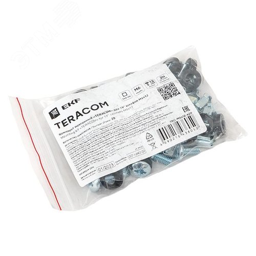 Комплект монтажный TERACOM для 19' шкафов М6х12 (20 компл.) - фото 2