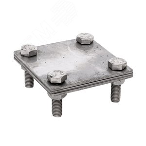 Изображение товара Зажим полоса 40 - полоса 40 3 пластины 70x70мм Ni PROxima (шт)