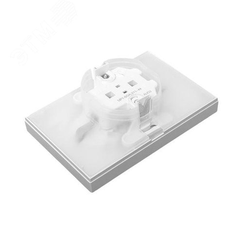 Эпика Механизм розетки двойной 16А IP44 с заземлением со шторками с рамкой с крышками алюминий EKF - фото 12