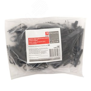 Дюбель-хомут для круглого кабеля 5-10мм нейлон черный Simple (100шт) - фото 2