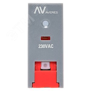 Реле промежуточное с кнопкой и мех. Индикацией RPAt 22/2 8A 230В AC AVERES - фото 2