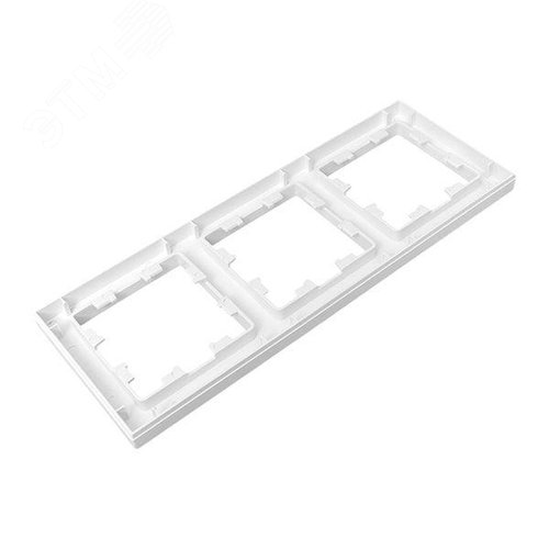 Эпика Рамка 3-местная белый пластик EKF - фото 7