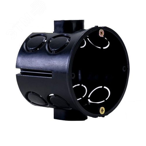 Коробка установочная КМТ-010-060 со стык. узлами для твердых стен (71х62) розн. стикер EKF - фото 1