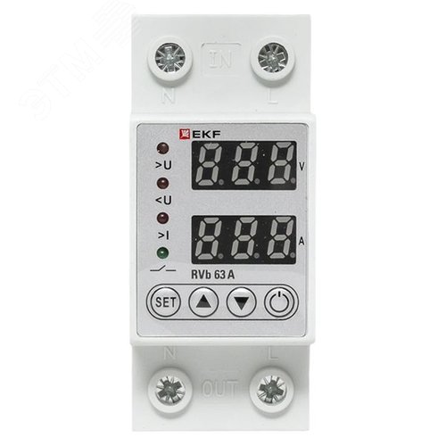 Реле напряжения и тока с дисплеем RVb 63A - фото 3