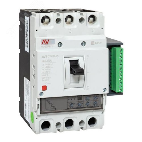 Выключатель автоматический AV POWER-2/3 250А 50кА ETU2.2 - фото 1