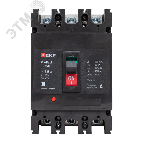 LS250 25кА 3P 125А ProPact EKF - фото 2