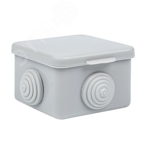 Коробка распаячная КМР-030-036 пылевлагозащитная, 4 мембранных ввода (65х65х50) розничный стикер PROxima