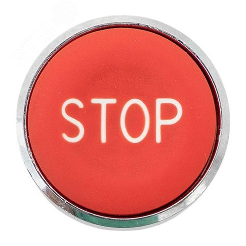 Исполнительный механизм кнопки STOP XB4 красный плоский возвратный без фиксации IP65 - фото 2