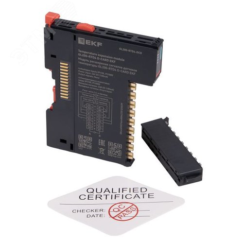 Модуль расширения сигналов датчиков температуры GL200-RTD4 D-CARD - фото 10