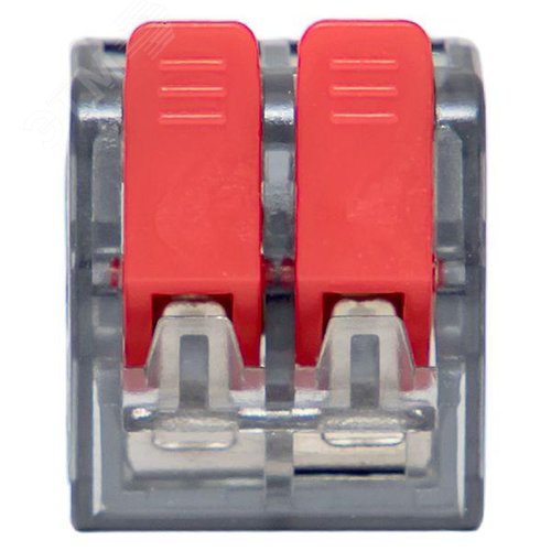 Клемма СМК 221-412 с рычагом 2 отверстия блистер (20шт.) EKF - фото 4