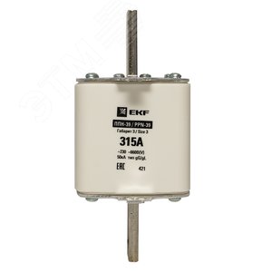 Вставка плавкая ППН-39 630/315А габарит 3 - фото 2