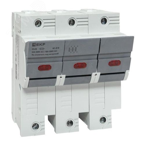 Изображение товара Предохранитель-разъединитель DF 22х58 3Р (тип ПВЦ) (шт)