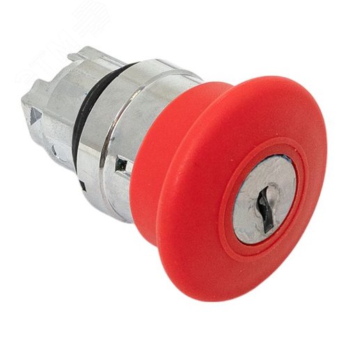 Механизм кнопки исполнительный XB4 Грибок красный поворотный с фиксацией с замком IP65 - фото 7