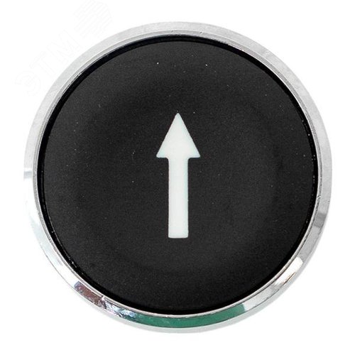 Исполнительный механизм кнопки XB4 черный плоский возвратный без фиксации, стрелка IP65 - фото 2