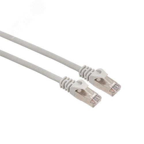 Патч-корд TERACOM PRO Cat.5E экранированный FTP оболочка LSZH серый (2.0м) - фото 2