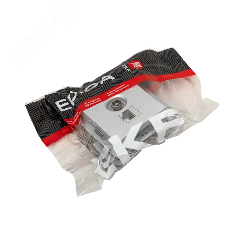 Механизм розетки TV+RJ45 (cat5) алюминий Эпика EKF - фото 10