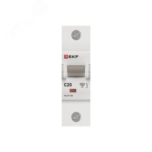 Выключатель автоматический ВА 47-125 1P 20А (C) 15кА PROXIMA - фото 4
