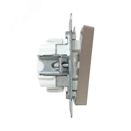 Механизм выключателя. одноклавишный. кнопочный. шампань Эпика EKF - фото 3