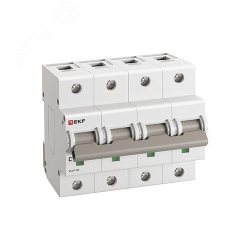 Выключатель автоматический ВА 47-125 4P 40А (C) 15кА PROXIMA - фото 1