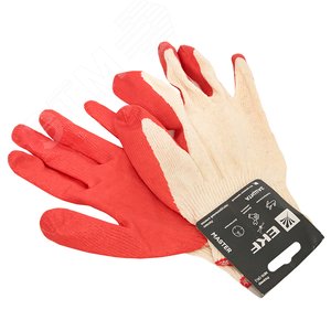 Перчатки рабочие ЗАЩИТА с одинарным латексным обливом (размер 9) - фото 3