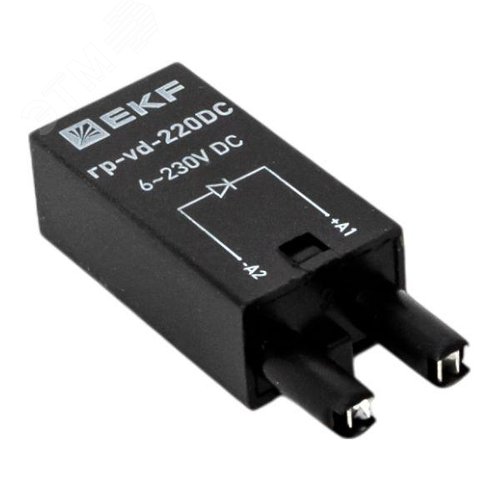 Модуль защитный диодный 6-220В DC для промежуточных реле RP AVERES - фото 7