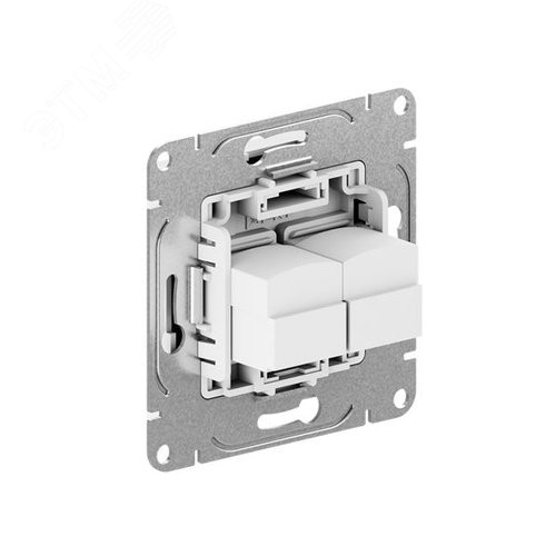 Механизм розетки RJ45 - 2шт  (cat5)  графит Эпика EKF - фото 2