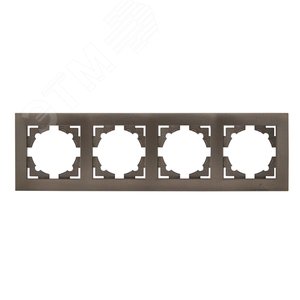 Валенсия Рамка 4-местная графит - фото 2