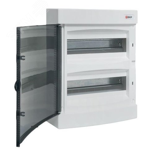 Щит распределительный навесной Unix прозрачная дверь 2х12 модулей IP41 EKF PROxima - фото 3