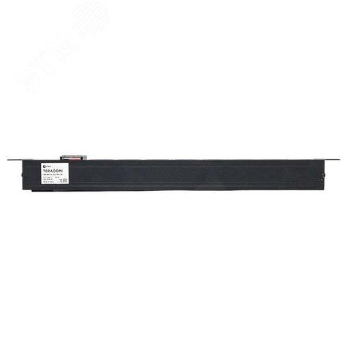 Блок розеток PDU TERACOM PRO 19' 1U 10А/250В 7 роз. Schuko с выключателем без шнура питания вх. разъем C14 корпус алюминий черный - фото 5