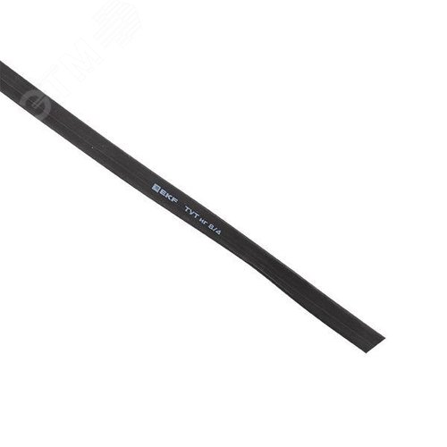 Трубка термоусаживаемая ТУТ нг 8/4 черная рулон PROxima - фото 5