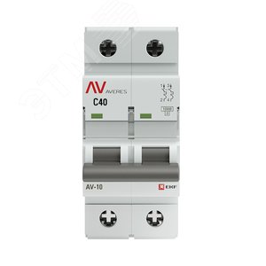 Выключатель автоматический AV-10 2P 40A (C) 10kA AVERES - фото 2