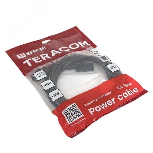 Кабель питания TERACOM для PDU C13 - C14 сеч. 3x1.5мм2 250В 10A длина 3.0 м - фото 4