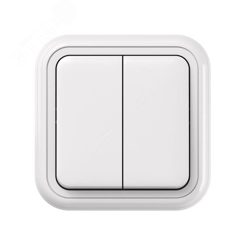 Выключатель, одноклавишный, проходной СП, автоматические клеммы белый, Бронто EKF - фото 3