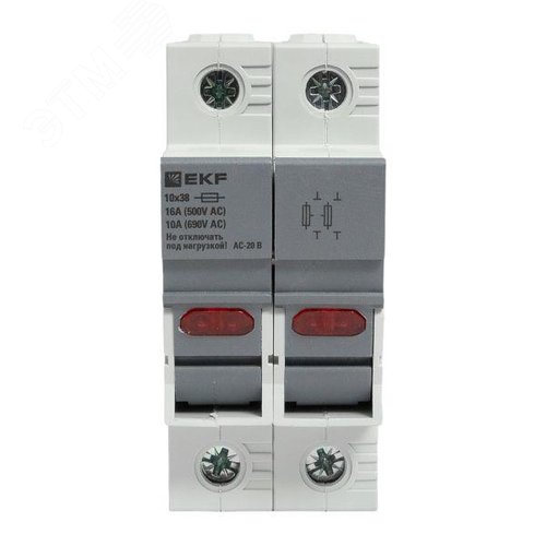 Предохранитель-разъединитель DF 10х38 2Р (тип ПВЦ) - фото 4